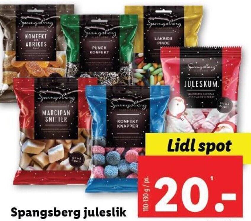 Spangsberg Juleslik Tilbud Hos Lidl