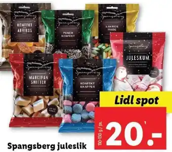 Lidl Spangsberg juleslik tilbud