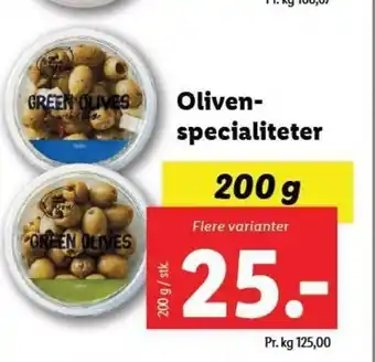 Lidl Oliven-specialiteter tilbud