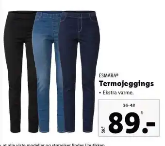Lidl Termojeggings tilbud
