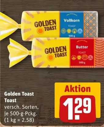 REWE DE Golden Toast Toast tilbud