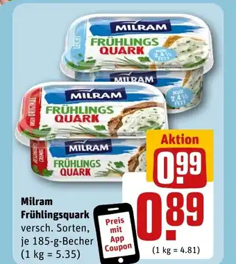 REWE DE Milram Frühlingsquark tilbud