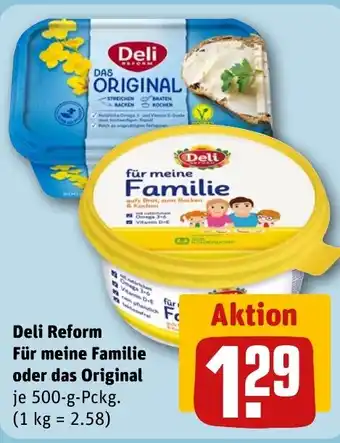 REWE Deli Reform Für meine Familie oder das Original tilbud