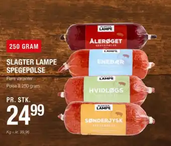 Poetzsch Padborg Slagter lampe hvidløgsspegepølse tilbud