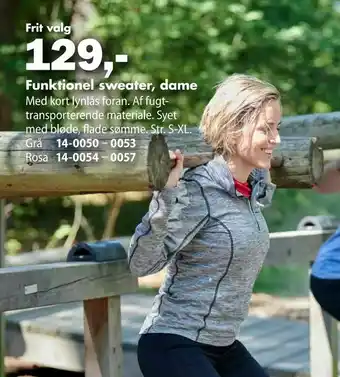 Biltema Funktionel sweater, dame tilbud