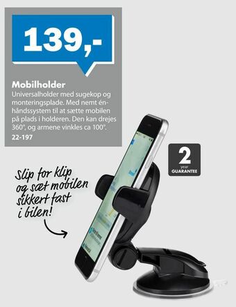 Biltema Mobilholder tilbud