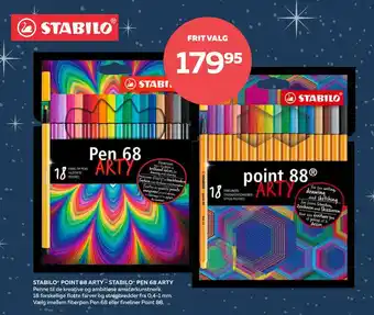 Bog & idé Stabilo point 88 arty - stabilo pen 68 arty tilbud