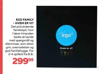 Bog & idé Ego family - hvem er vi? tilbud
