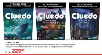 Bog & idé Cluedo escape tilbud