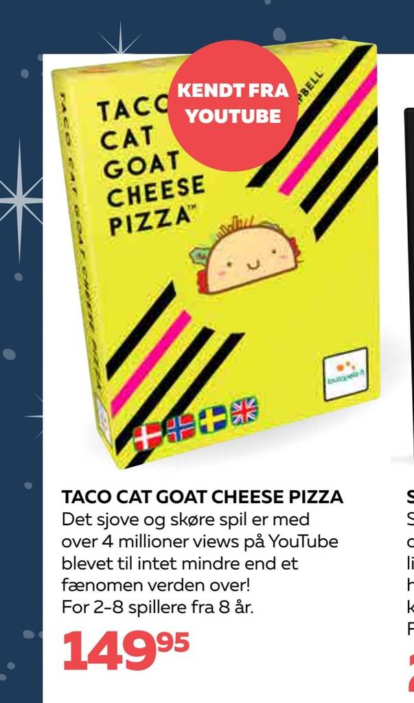 Taco cat goat cheese pizza tilbud hos Bog & idé