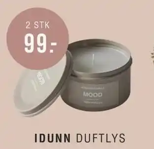 Ilva Idunn duftlys - 2 stk tilbud