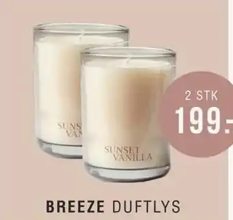 Ilva Breeze duftlys - 2 stk tilbud