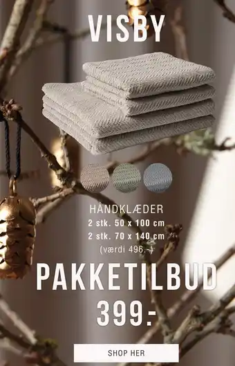 Ilva Visby håndklæder pakketilbud tilbud