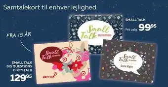Bog & idé Small talk eller small talk big questions dirty talk tilbud