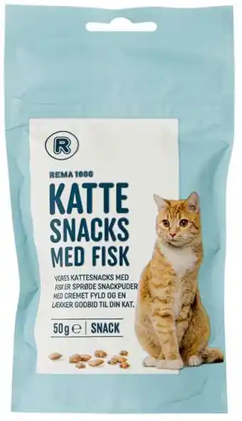 Katte snacks m/fisk, 50 g