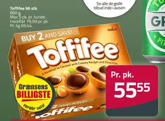 Fleggaard Toffifee 96 stk tilbud