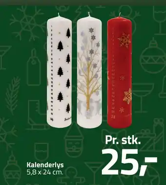 Fleggaard Kalenderlys tilbud