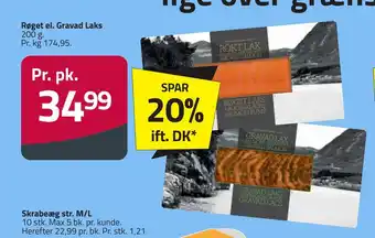 Fleggaard Røget el. gravad laks tilbud