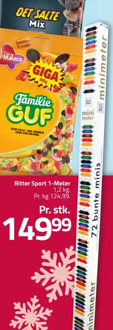Fleggaard Ritter sport 1-meter tilbud