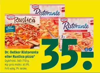 Coop 365 Dr. oetker ristorante eller rustica pizza tilbud