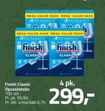 Fleggaard Finish classic opvasketabs tilbud