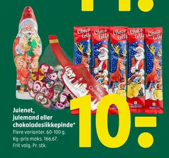 Julenet, julemand eller chokoladeslikkepinde