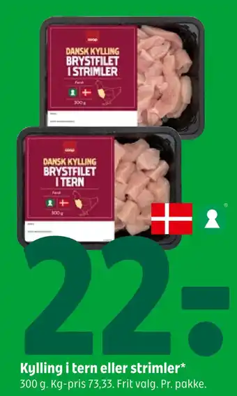 Coop 365 Kylling i tern eller strimler tilbud