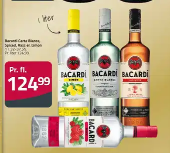 Fleggaard Bacardi carta blanca, spiced, razz el. limon tilbud