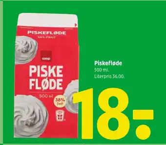 Coop 365 Piskefløde tilbud