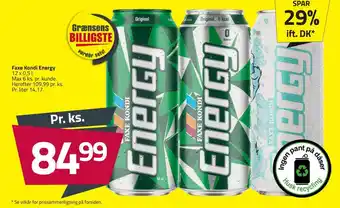Fleggaard Faxe kondi energy tilbud