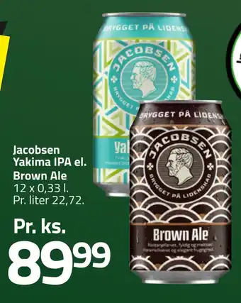 Fleggaard Jacobsen yakima ipa el. brown ale tilbud
