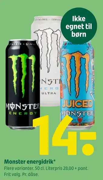 Coop 365 Monster energidrik tilbud