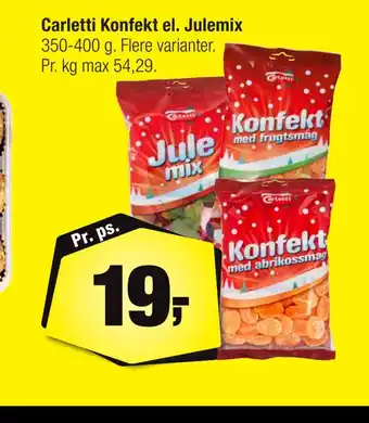 Calle Carletti konfekt el. julemix tilbud