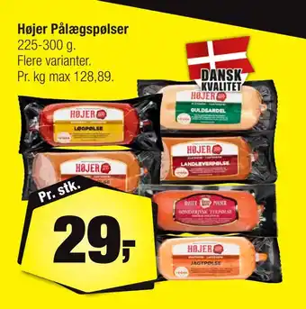 Calle Højer pålægspølser tilbud