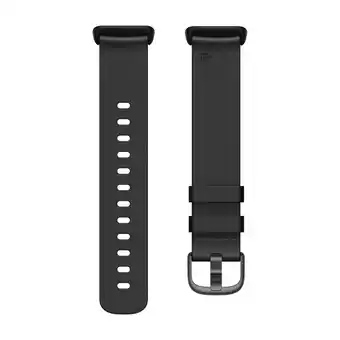Expert Fitbit charge 5 læderarmbånd l, sort tilbud