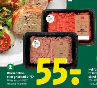 Coop 365 Coop hakket oksekød 4-7% tilbud