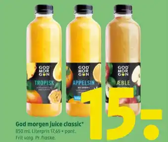 Coop 365 Godmorgen appelsinjuice tilbud