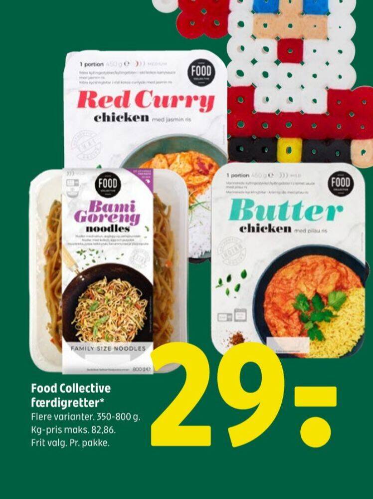 Food collective red curry chicken tilbud hos Coop 365
