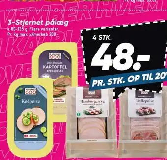 Bilka 3-stjernet pålæg tilbud
