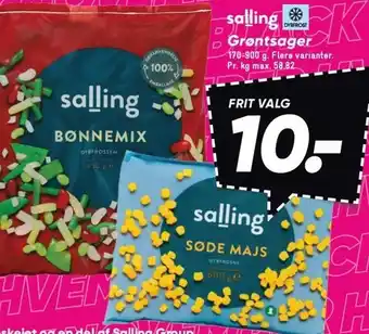 Bilka Salling grøntsager tilbud