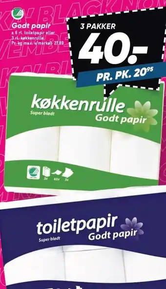 Bilka Godt papir tilbud
