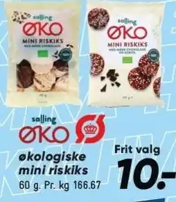Bilka Salling øko økologiske mini riskiks tilbud