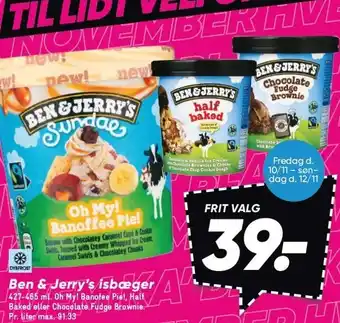Bilka Ben & jerry´s isbæger tilbud