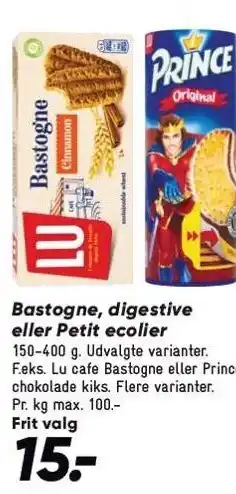 Bilka Bastogne, digestive eller petit ecolier tilbud