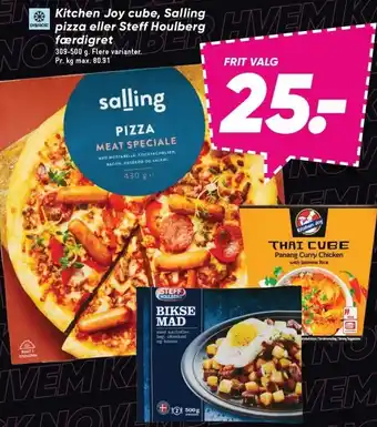 Bilka Kitchen joy cube, salling pizza eller steff houlberg færdigret tilbud