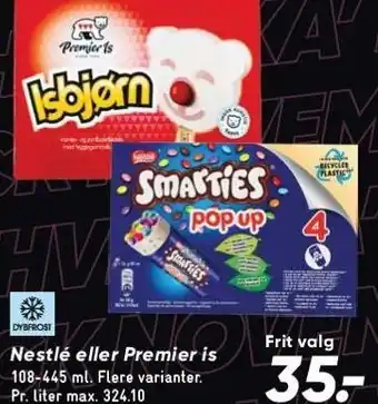 Bilka Nestlé eller premier is tilbud