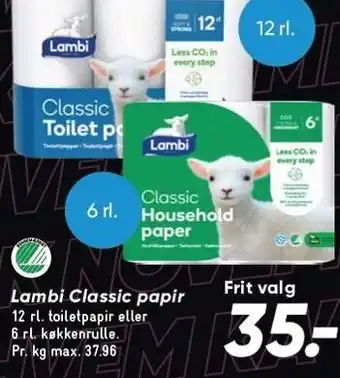 Bilka Lambi classic papir tilbud