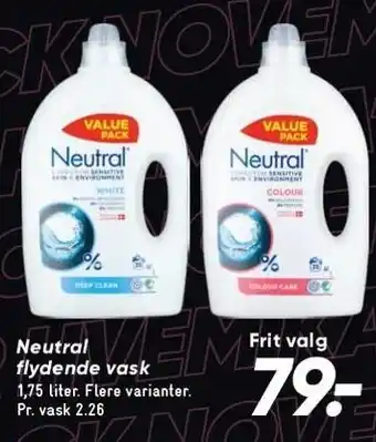 Bilka Neutral flydende vask tilbud