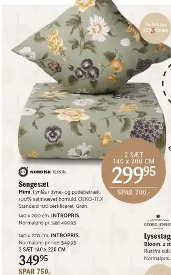 Kop & Kande Sengesæt tilbud