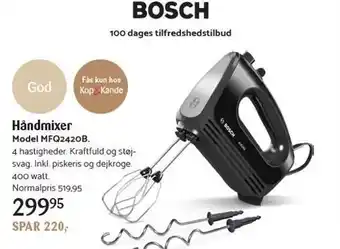 Kop & Kande Håndmixer model mfq2420b tilbud